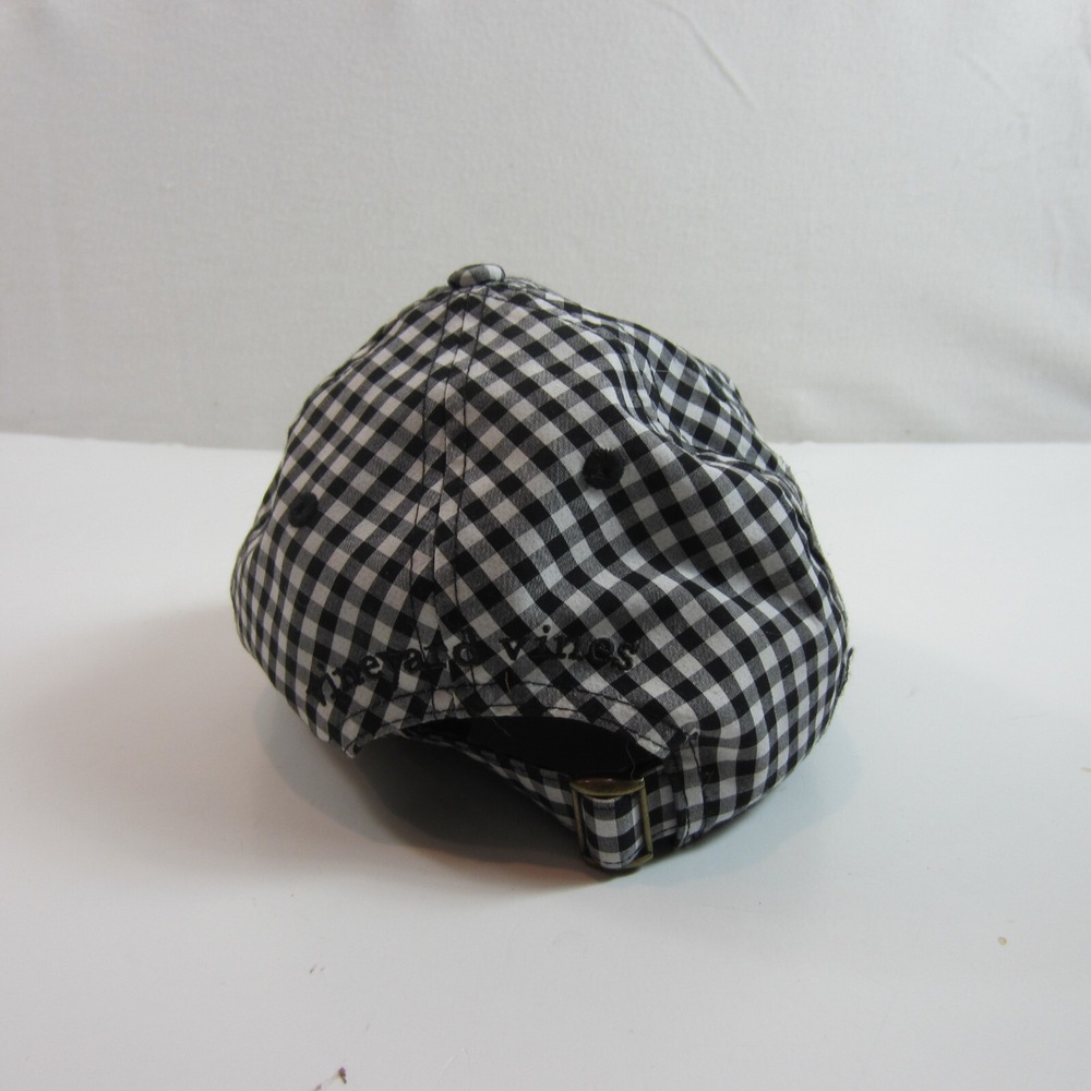 vineyard vines girl's gingham hat black white - Picture 4 of 5